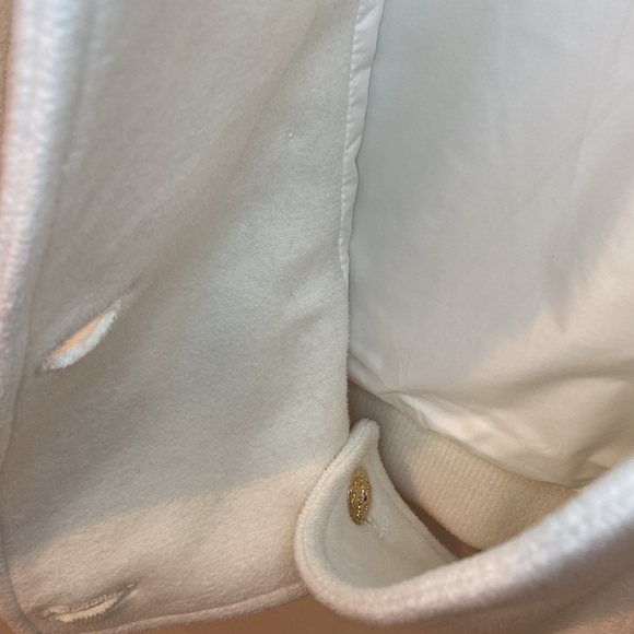 Vaute Couture plush cream short pea coat - size XS Made in USA vegan - Picture 12 of 16